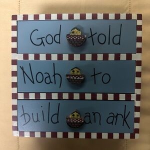 Noah’s Ark treasure box with 3 drawers
